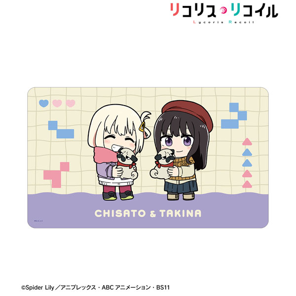 「リコリス・リコイル」 描き起こし 錦木千束＆井ノ上たきな Art by 荒* ちびキャラ マルチデスクマット ver.D