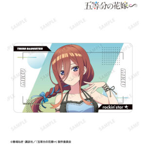 五等分の花嫁∽ rockin’starコラボ 描き下ろし 中野三玖 ロックアイドルver. マルチデスクマット