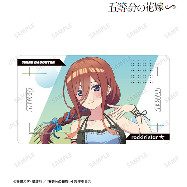 五等分の花嫁∽ rockin’starコラボ 描き下ろし 中野三玖 ロックアイドルver. マルチデスクマット