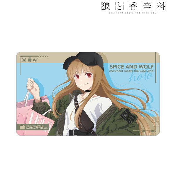 狼と香辛料 MERCHANT MEETS THE WISE WOLF 描き下ろし ホロ カジュアルファッションでお買い物 マルチデスクマット