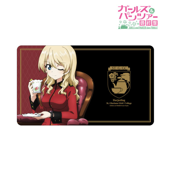 ガールズ＆パンツァー 最終章 描き下ろしイラスト ダージリン コラボウオッチ着用ver. マルチデスクマット