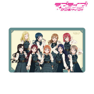 ラブライブ！サンシャイン！！ 描き下ろし 集合 チェックワンピース衣装ver. マルチデスクマット