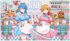 あみこちゃん はたらくあみこ！シリーズ デスクマット ウエイトレス イラスト：ミチハス