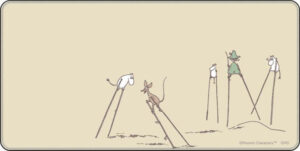 ムーミン デスクマット 竹馬