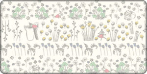 ムーミン デスクマット リトルミイと花柄2