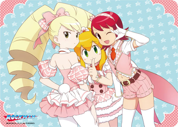 キャラクター万能ラバーマット ロックマン アイドル「ロール・メイル・ルナ」リバイバル
