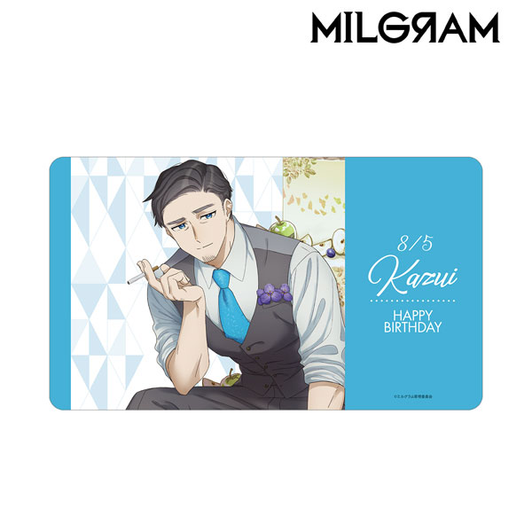 MILGRAM -ミルグラム- 描き下ろし カズイ バースデーver. マルチデスクマット