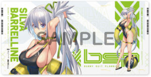 【限定販売】バニースーツプランニング ラバーデスクマット シルヴァ・バレルライン スイムスーツVer.