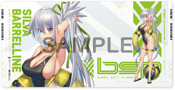 【限定販売】バニースーツプランニング ラバーデスクマット シルヴァ・バレルライン スイムスーツVer.