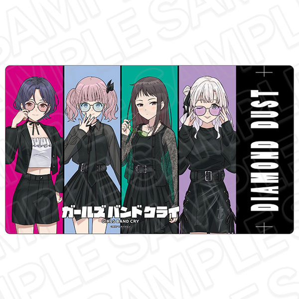アニメ「ガールズバンドクライ」 ラバーデスクマット ダイヤモンドダスト Color Glass ver.