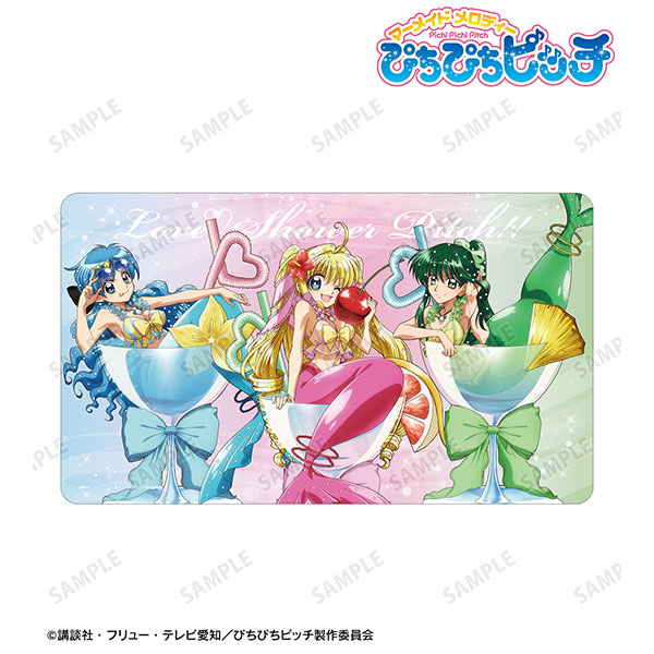アニメ「ぴちぴちピッチ」 描き下ろし 集合 カクテルグラスver. マルチデスクマット