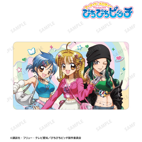 アニメ「ぴちぴちピッチ」 描き下ろし 集合 Y2Kファッションver. マルチデスクマット ver.A