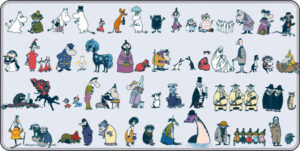 ムーミン デスクマット 仲間たち