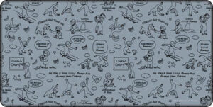 おさるのジョージ デスクマット 総柄B