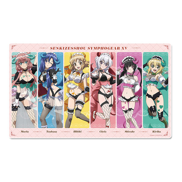 戦姫絶唱シンフォギアXV 描き下ろし デスクマット 小悪魔ウェイトレス