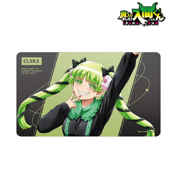 魔入りました！入間くん 描き下ろし ウァラク・クララ ブラックコーデver. マルチデスクマット