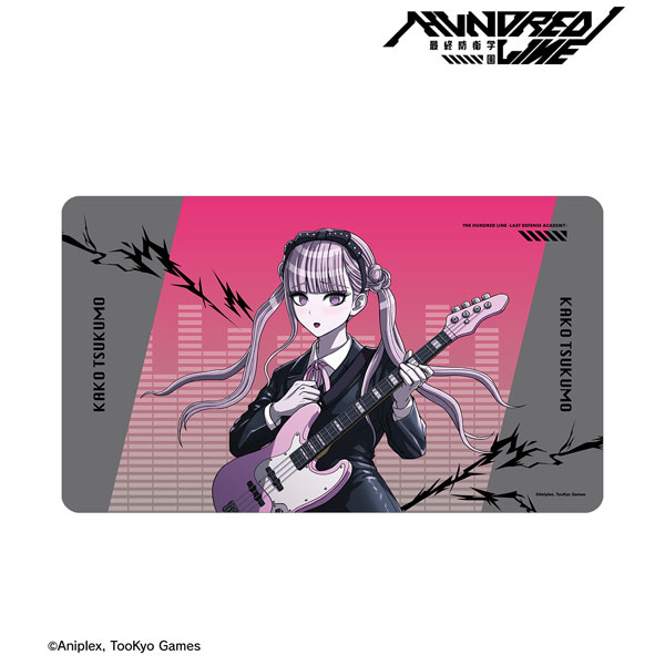 HUNDRED LINE -最終防衛学園- 描き下ろし 九十九過子 ロックバンドver. マルチデスクマット