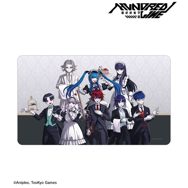 HUNDRED LINE -最終防衛学園- 描き下ろし 集合 メイド＆執事ver. マルチデスクマット