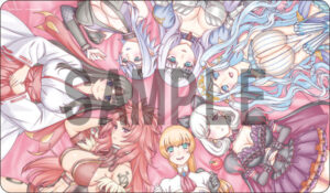 【限定販売】クイーンズブレイド20周年 えぃわ美闘士集合ラバーデスクマット