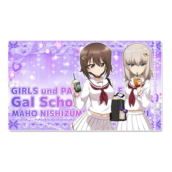 ガールズ＆パンツァー 最終章 描き下ろし デスクマット 西住まほ＆逸見エリカ ギャル制服ver.