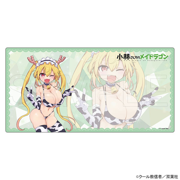 【限定販売】小林さんちのメイドラゴン ラバーデスクマット トール 牛柄ビキニVer.