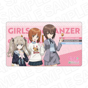 ガールズ＆パンツァー 最終章 ラバーデスクマット 西住みほ＆西住まほ＆島田愛里寿 食べ歩き ver.