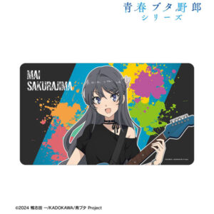 「青春ブタ野郎」シリーズ 描き下ろし 桜島麻衣 ギター演奏ver. マルチデスクマット