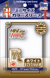 カードアクセサリコレクション カラースリーブ ミニサイズ ホワイト パック