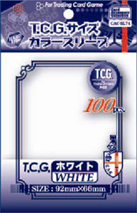カードアクセサリコレクション カラースリーブ T.C.G.サイズ ホワイト パック
