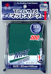カードアクセサリコレクション マットスリーブ T.C.G.サイズ マットグリーン パック
