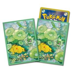 ポケモンカードゲーム デッキシールド ピカチュウ&ニャオハ【グリーン】