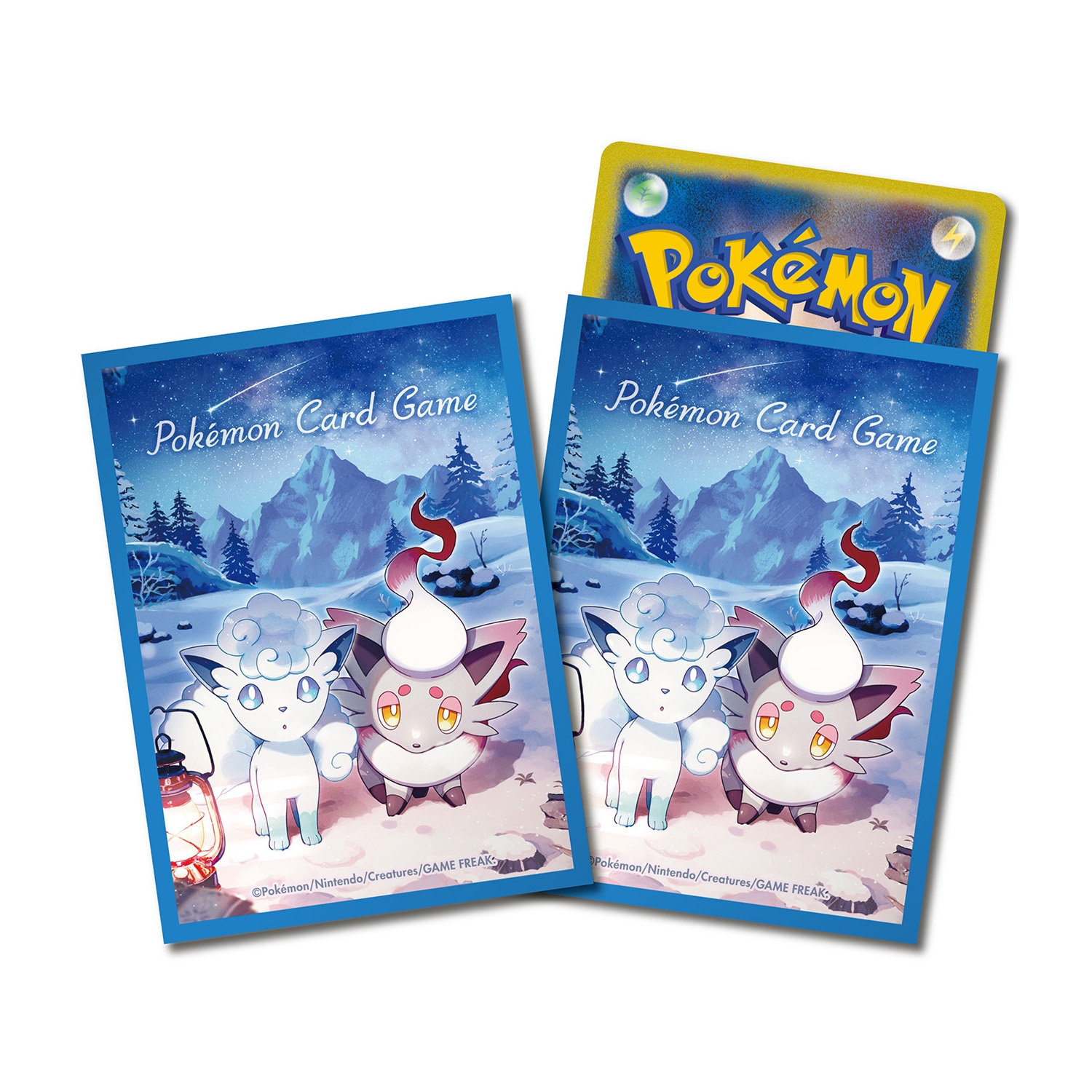 ポケモンカードゲーム デッキシールド プレミアム・グロス Snowy Gathering【ブルー】