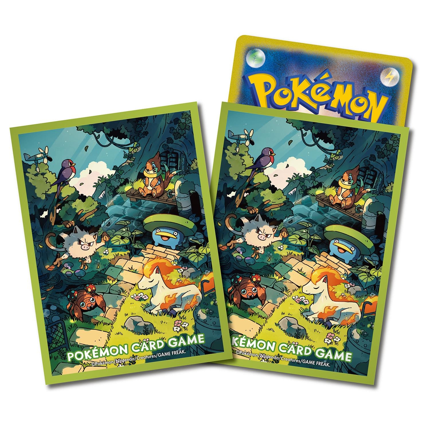 ポケモンカードゲーム デッキシールド つながるせかい -ひみつのかいだん-