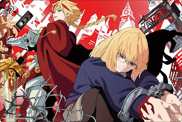 Fate/strange Fake ラバーマット アヤカ＆セイバー