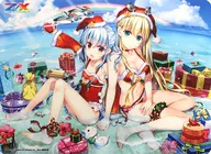 プレイマット Z/X -Zillions of enemy X- 『あづみ＆リゲル サマークリスマスVer.』 イベント限定