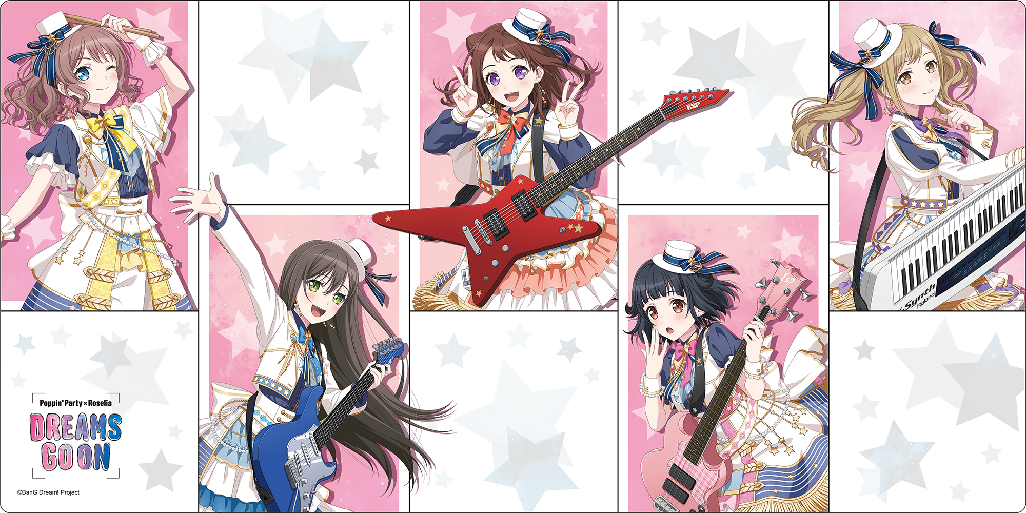 Poppin'Party DREAMS GO ON ver. ラバーマット