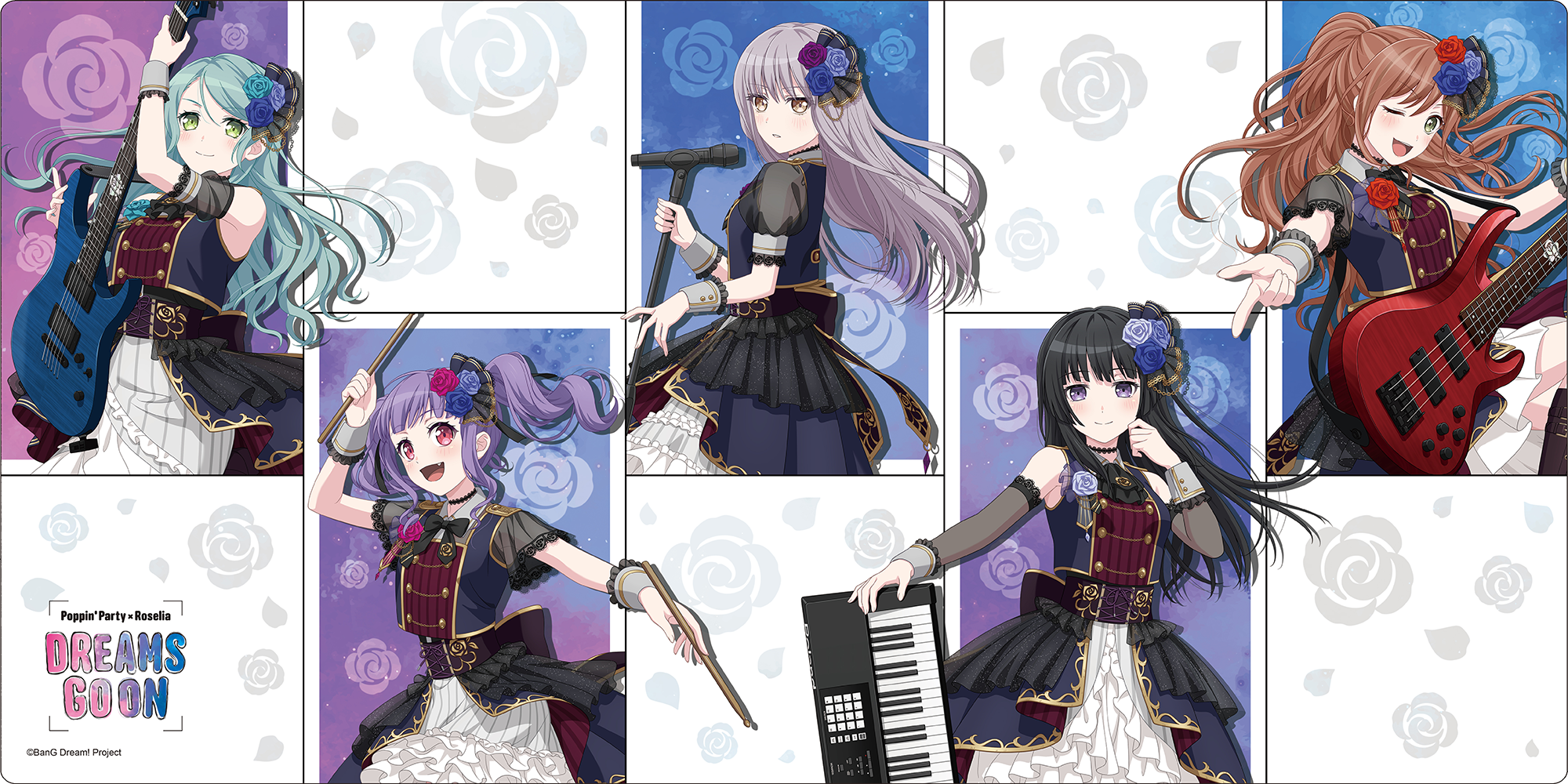 Roselia DREAMS GO ON ver. ラバーマット