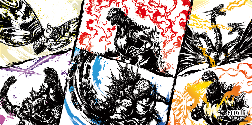 ブシロード ラバーマットコレクション V2 Vol.2071 ゴジラ 怪獣墨絵大進撃 ver.
