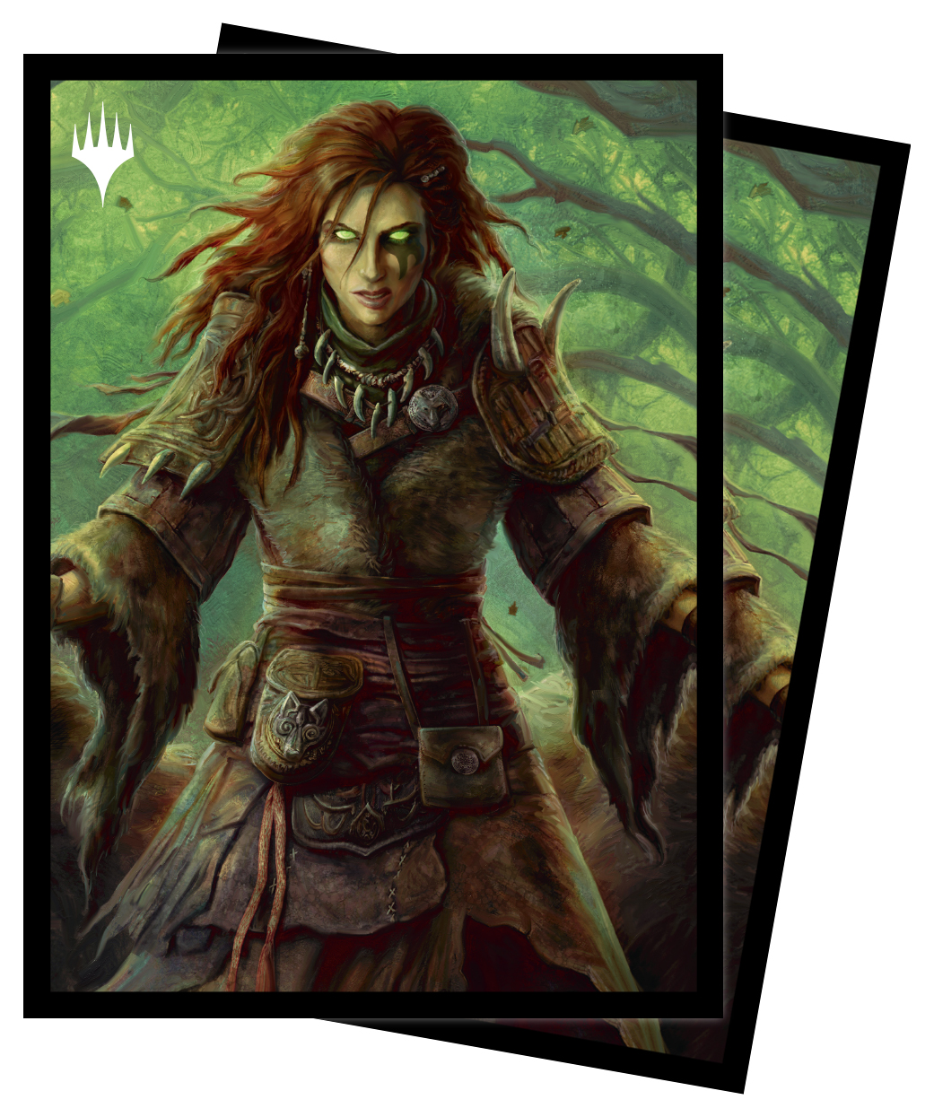 Battle for Baldurs Gate - Commander Legends 100ct Deck Protector sleeves B featuring Faldorn, Dread Wolf Herald for Magic: The G
