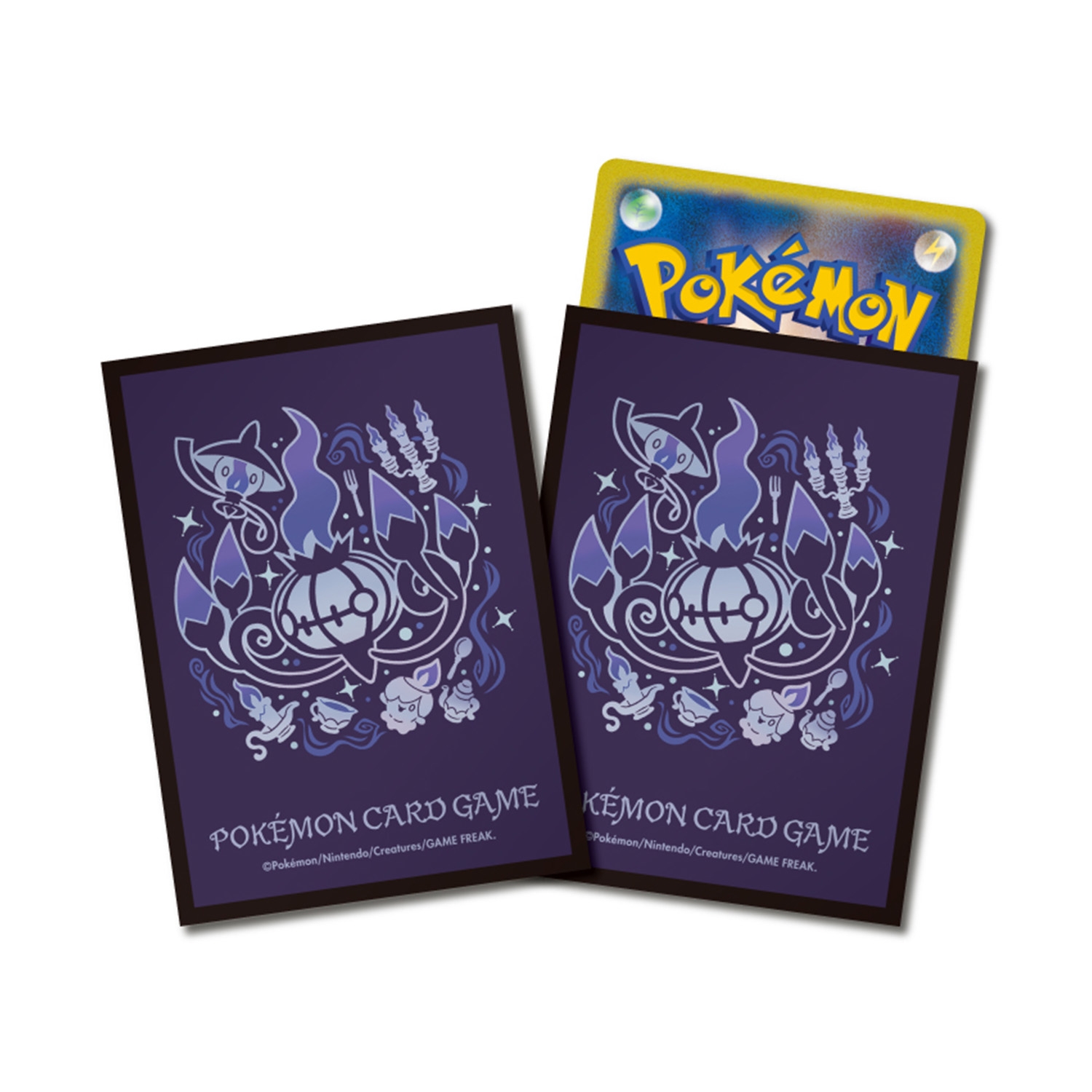 ポケモンカードゲーム デッキシールド プレミアム・グロス 進化の軌跡 シャンデラ【ブラック】