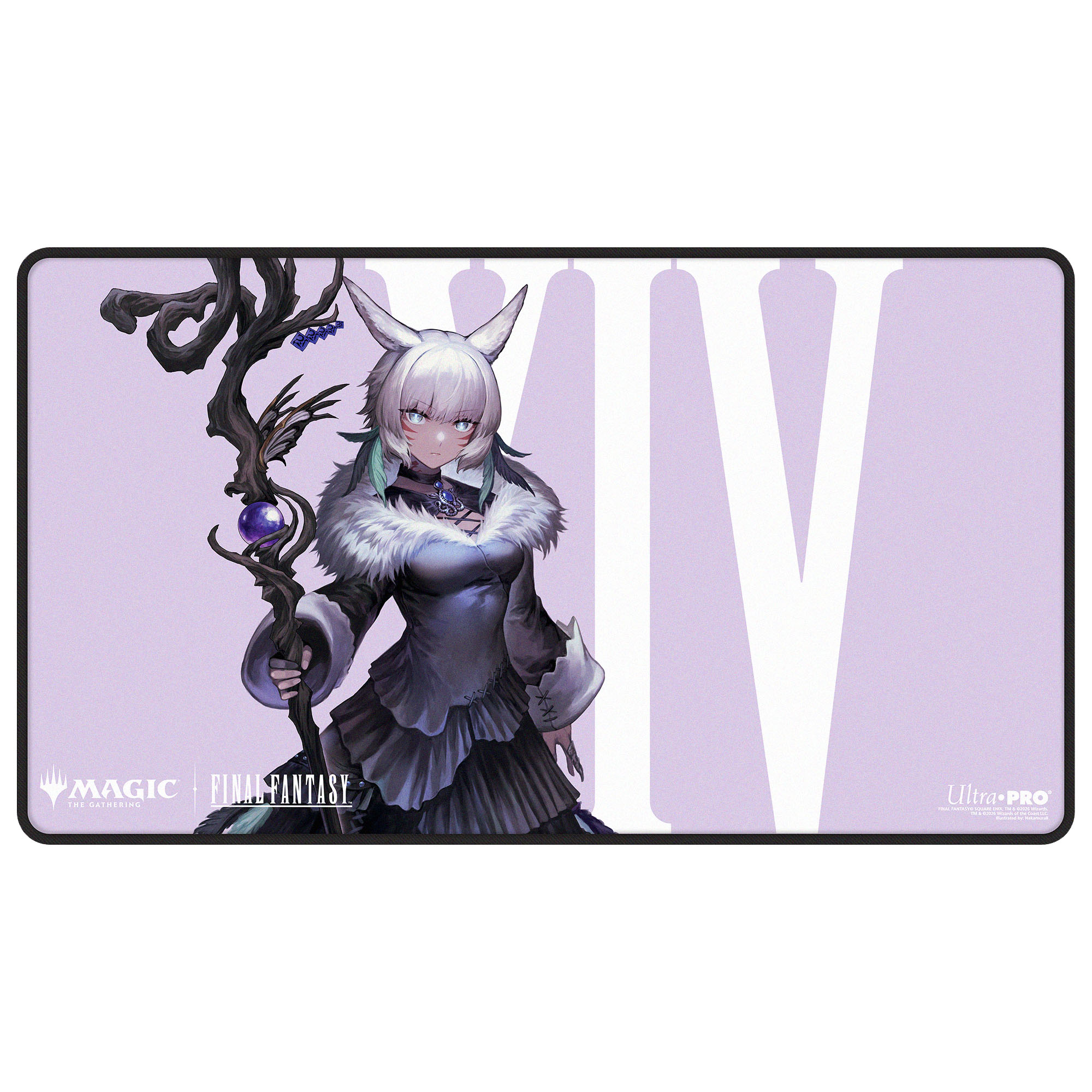 Y'shtola Night's Blessed Black-Stitched Playmat
