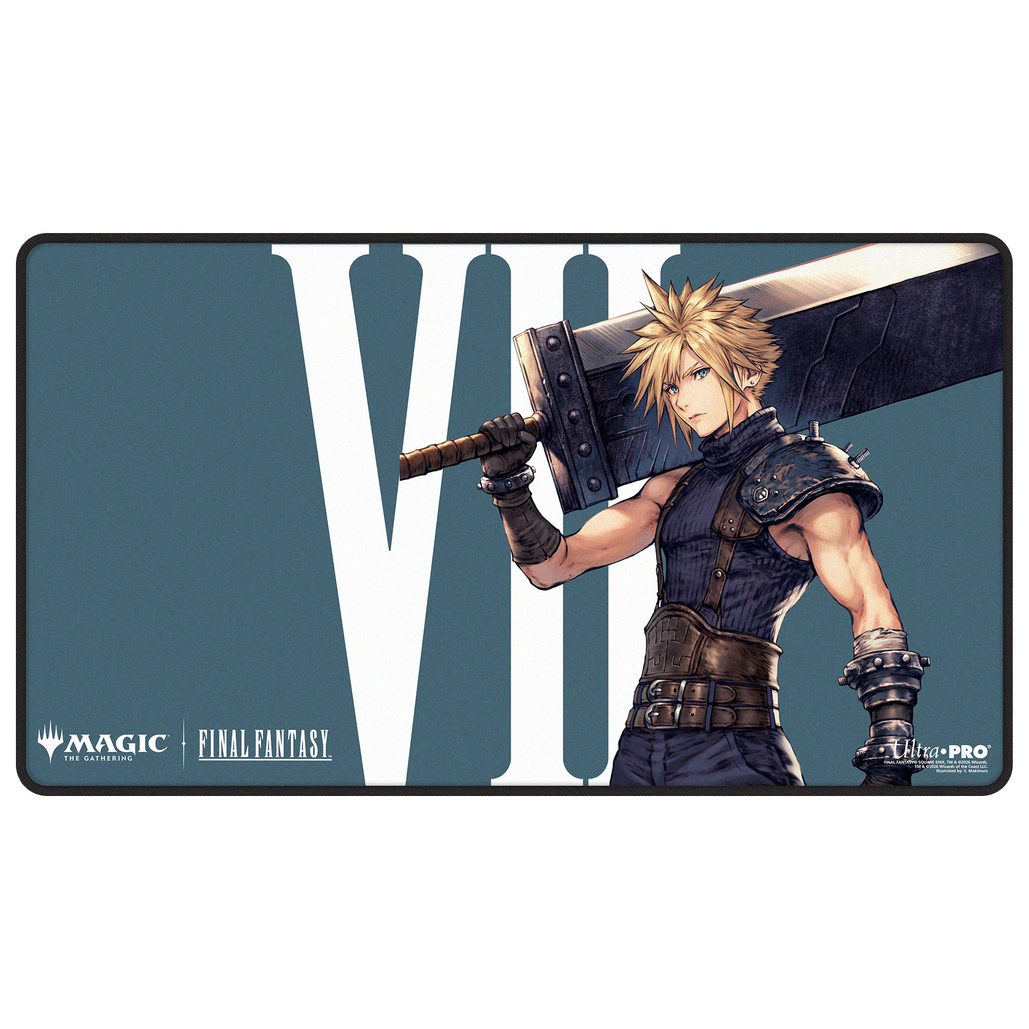 Cloud, Ex-SOLDIER Black-Stitched Playmat