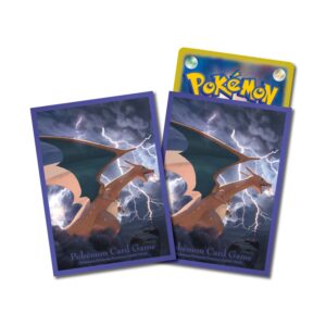 ポケモンカードゲーム デッキシールド 飛翔 リザードン【パープル】