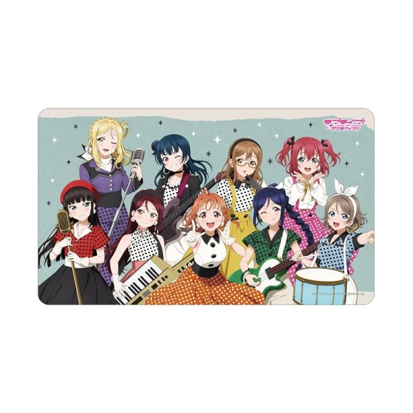 ラブライブ、サンシャイン、の新作マルチデスクマットが予約開始、Aqours集合 The Blue Swell衣装ver.