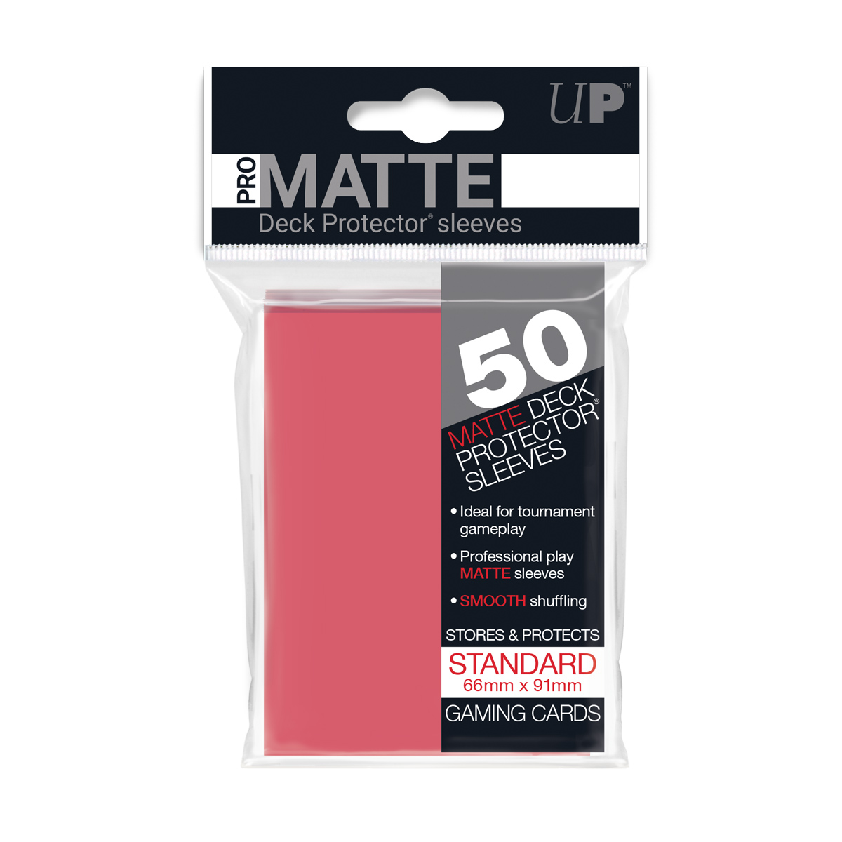 50ct Pro-Matte Fuchsia Standard Deck Protector sleeves