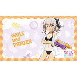 ガールズ&パンツァー 最終章 描き下ろしラバーマット 逸見エリカ 水鉄砲 日焼けVer.