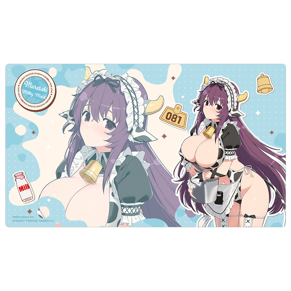シノビマスター 閃乱カグラ NEW LINK ラバーマット 紫 ミルキーメイド