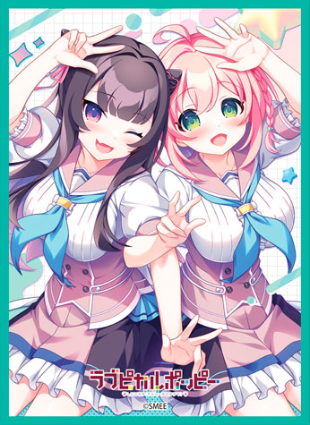 きゃらスリーブコレクション マットシリーズ SMEE 「ラブピカルポッピー！」 近江希未 ＆ 衣川美卯 (No.MT2477) パック