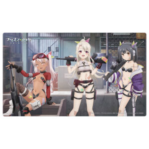 Fate/kaleid liner プリズマ☆イリヤ Licht 名前の無い少女 描き下ろしラバーマット(イリヤ＆美遊＆クロエ/ミリタリー)
