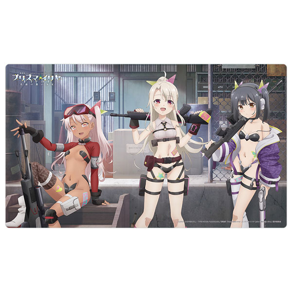 Fate/kaleid liner プリズマ☆イリヤ Licht 名前の無い少女 描き下ろしラバーマット(イリヤ＆美遊＆クロエ/ミリタリー)